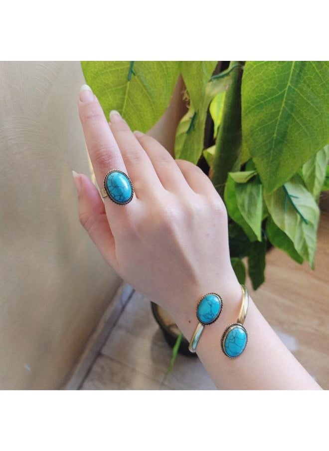 Generic - Set Women Bracelet And Ring Handmade - 2 Pieces - Image 1