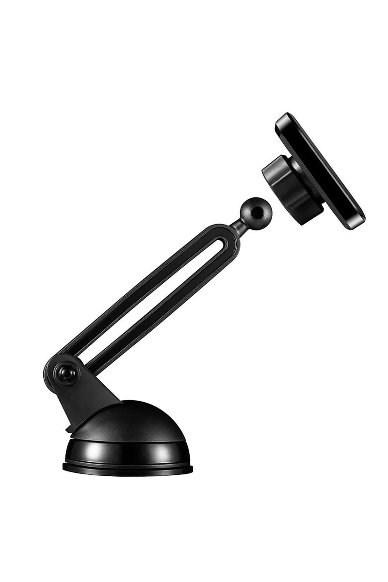GO-DES 2-in-1 Magnetic Phone Holder with Telescopic Arm Dashboard Windshield and Air Vent Mount 360 Degree Rotation - Image 2