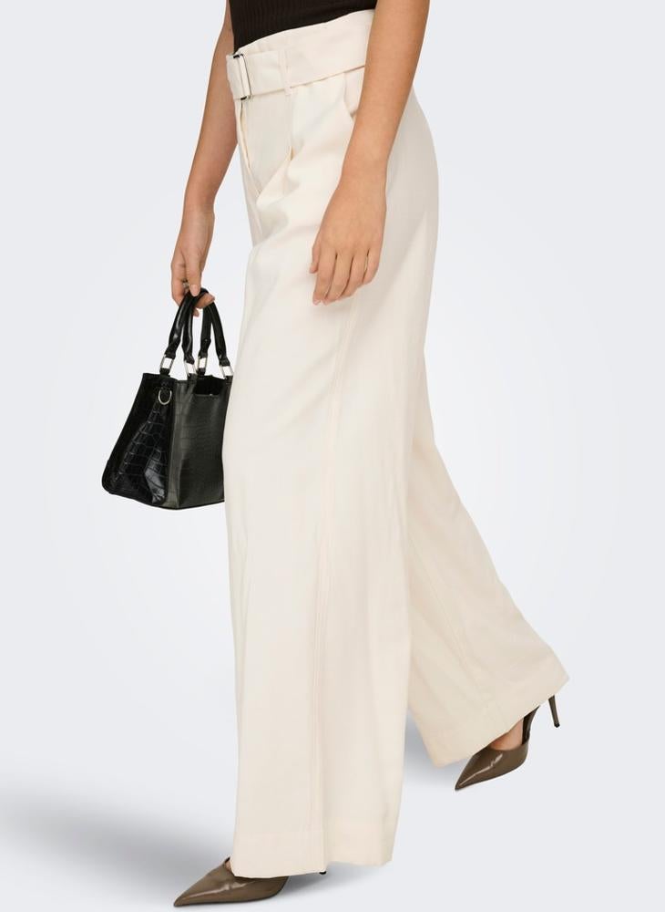 ONLY Casual High Waist Wide Leg Trousers - Image 3