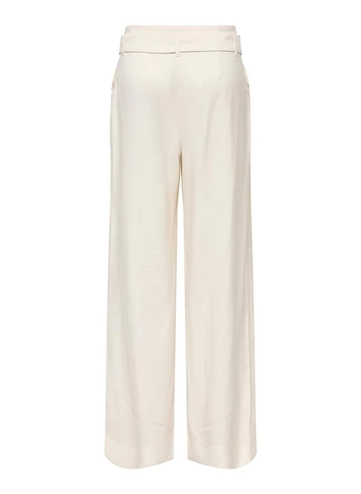 Only  Casual High Waist Wide Leg Trousers for Women | Best Price UAE