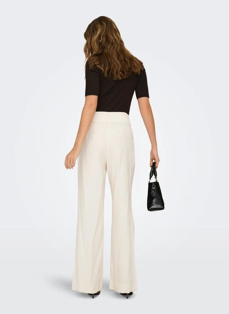 Only Casual High Waist Wide Leg Trousers