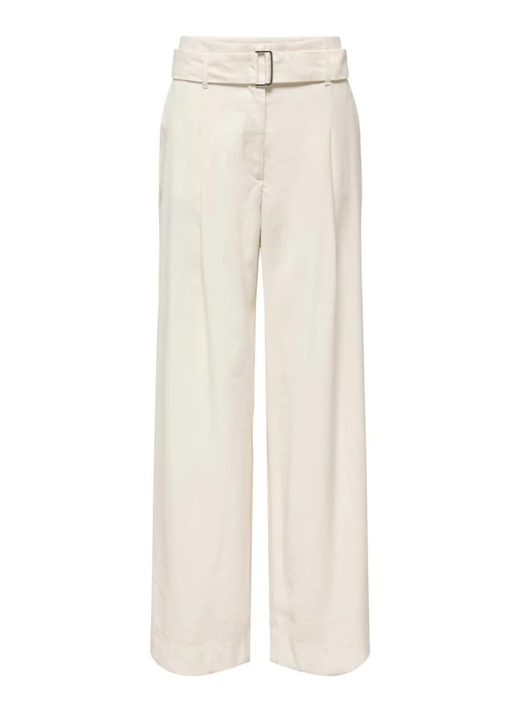Only  Casual High Waist Wide Leg Trousers for Women | Best Price UAE