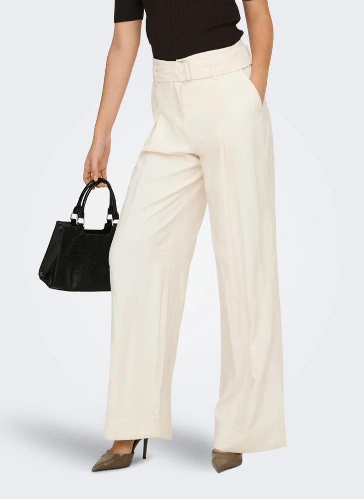 Only Casual High Waist Wide Leg Trousers