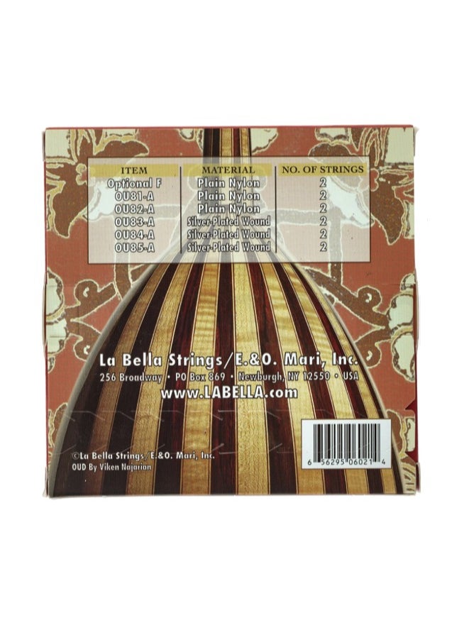 La Bella - La Bella Oud Optional Tunning (12 String Set, QU80A) - Image 1
