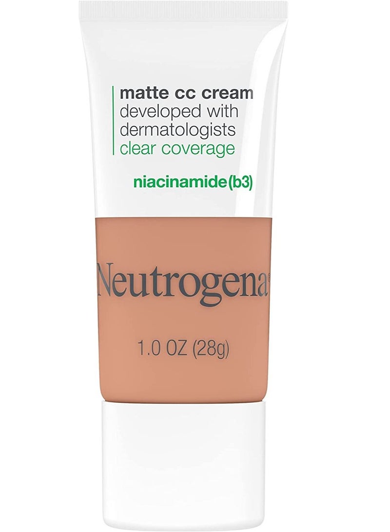 Neutrogena Neutrogena Clear Coverage Flawless Matte CC Cream, Fawn, 1 oz - Image 1