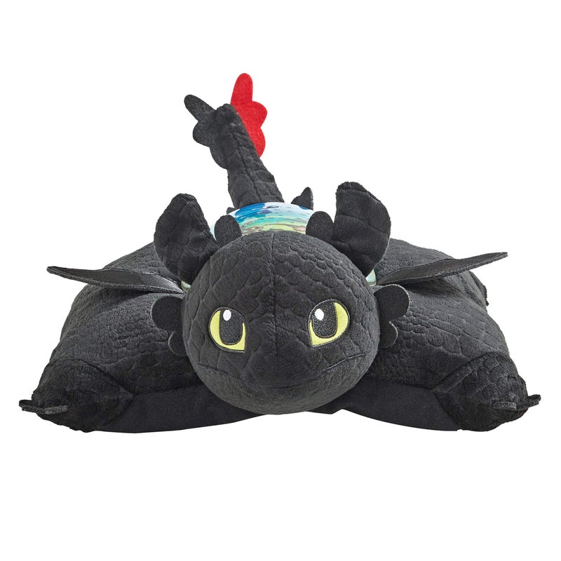Pillow Pets 11 inch How to Train Your Dragon Toothless Sleeptime Lite, NBC Universal Stuffed Animal Nightlight, Plush Toy Gift for Kids - Image 4