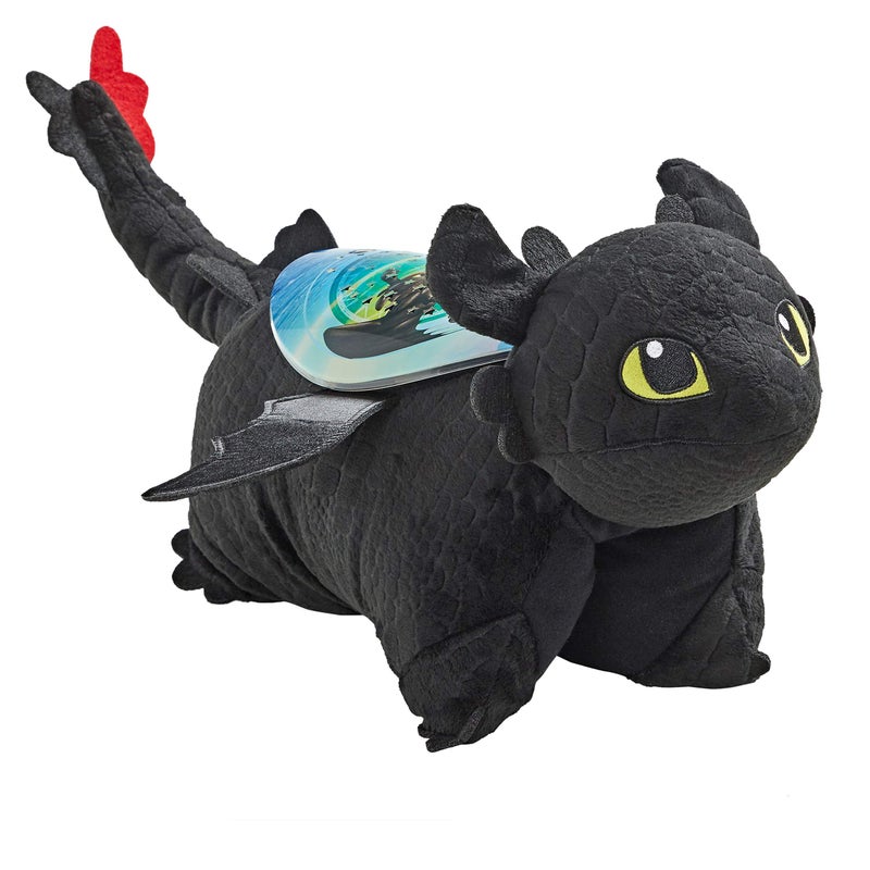 Pillow Pets 11 inch How to Train Your Dragon Toothless Sleeptime Lite, NBC Universal Stuffed Animal Nightlight, Plush Toy Gift for Kids - Image 2