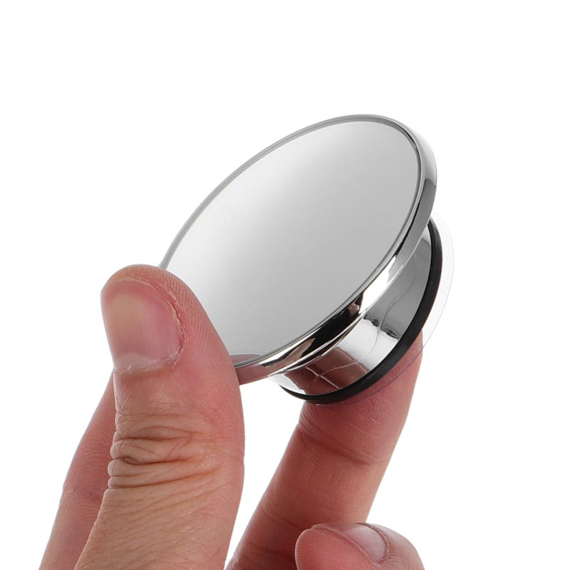 Silver Suction Cup Blind Spot Mirrors 360 Rotatable Convex Wide Angle Rearview for Car Truck - Image 4