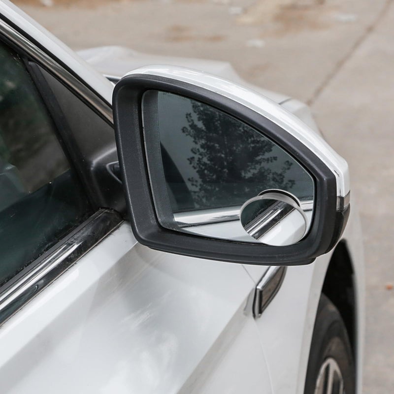 Silver Suction Cup Blind Spot Mirrors 360 Rotatable Convex Wide Angle Rearview for Car Truck - Image 5