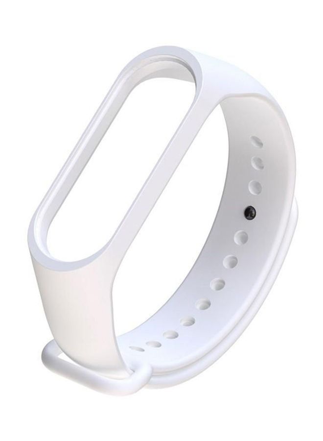 سوار سيليكون لسوار Xiaomi Mi Band 3 أبيض - Image 1