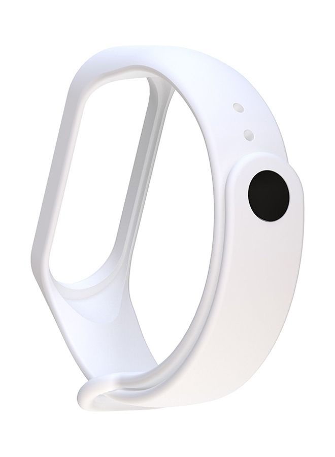 سوار سيليكون لسوار Xiaomi Mi Band 3 أبيض - Image 2