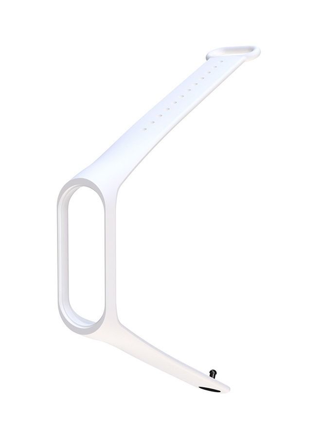 سوار سيليكون لسوار Xiaomi Mi Band 3 أبيض - Image 3