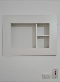 ماركة غير محددة رف مكيف نافذة خشبي قوي, لون أبيض  - Image 1