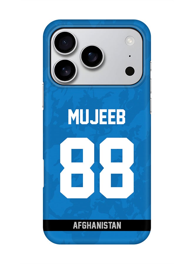 Stylizedd For iPhone 17 Pro,Case, [Compatible with MagSafe] Magnetic cover Slim fit Protection Matte, - Afghanistan Mujeeb Ur Rahman, Jersey No 88