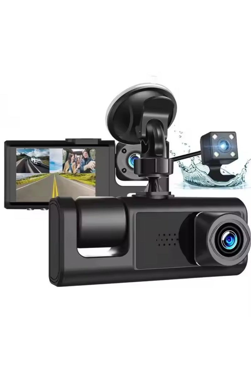 Tradeo Car Camera Suction Cup Type Dash Cam Front and Inside 1080P FHD Dash Camera with 140 Degrees Wide 24 Hours Parking Monitor Loop Recording Motion Detection Easy to Install - Image 1