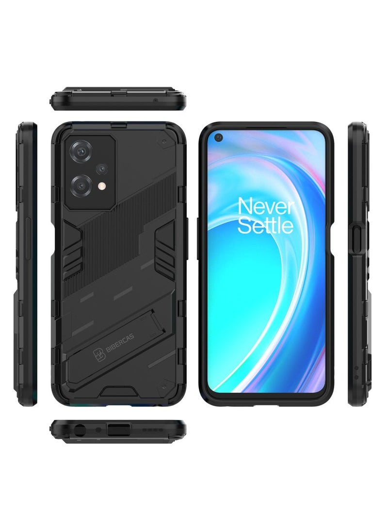 Generic - Case For OnePlus Nord CE 2 Lite 5G  ,- Ultra Premium Quality Kickstand Cover - Heavy Duty Armor Shockproof Case Slip-Resistant - Anti-Scratch Protective Cover - Black - Image 1