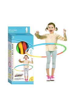 MARK STORE Hula Hoop Kids Exercise Hoops Detachable Adjustable Size Weight Kids Colorful Hoops Ring Suitable for Girls Boys Fitness and Pet Training  - Image 2