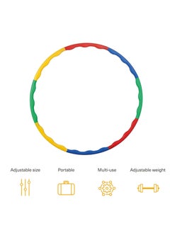 MARK STORE Hula Hoop Kids Exercise Hoops Detachable Adjustable Size Weight Kids Colorful Hoops Ring Suitable for Girls Boys Fitness and Pet Training  - Image 3