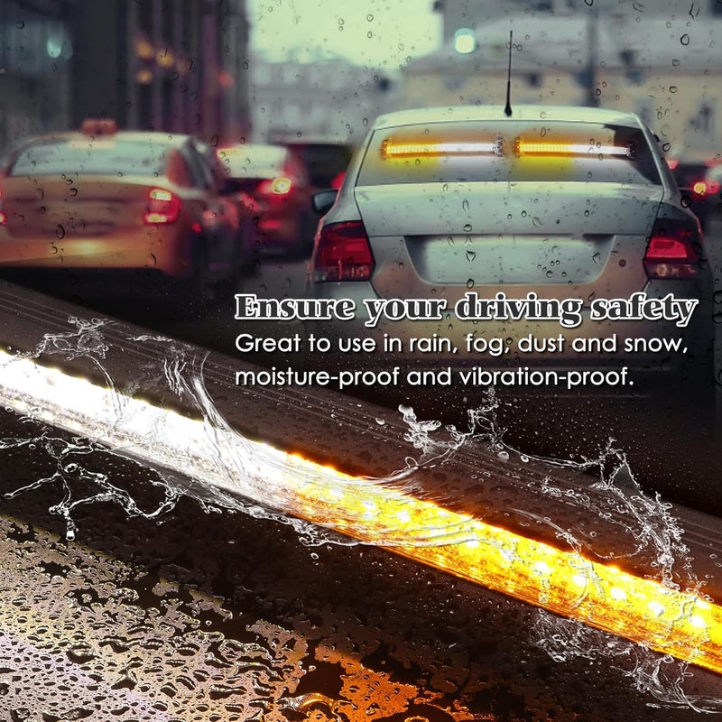 ROUTEKING 2PCS 17” COB LED Traffic Advisor Light Bar with 23 Flash Modes - Image 5