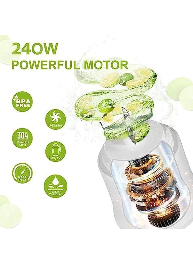 DMG TECH Portable Blender 600Ml 6 Blades Usb Rechargeable Waterproof Personal Blender For Shakes And Smoothies Fruit Juice Mixer For Home Baby Food Vegetables Office Sports And Travel - Image 3