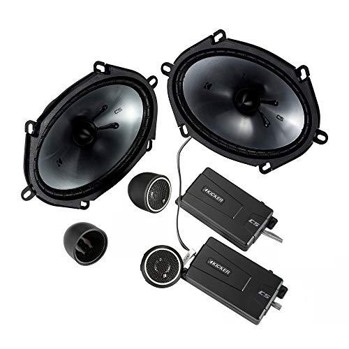 KICKER 46CSS684 CS-Series CSS68 6x8-Inch (160x200mm) Component System with .75-inch tweeters, 4-Ohm (Pair) - Image 1