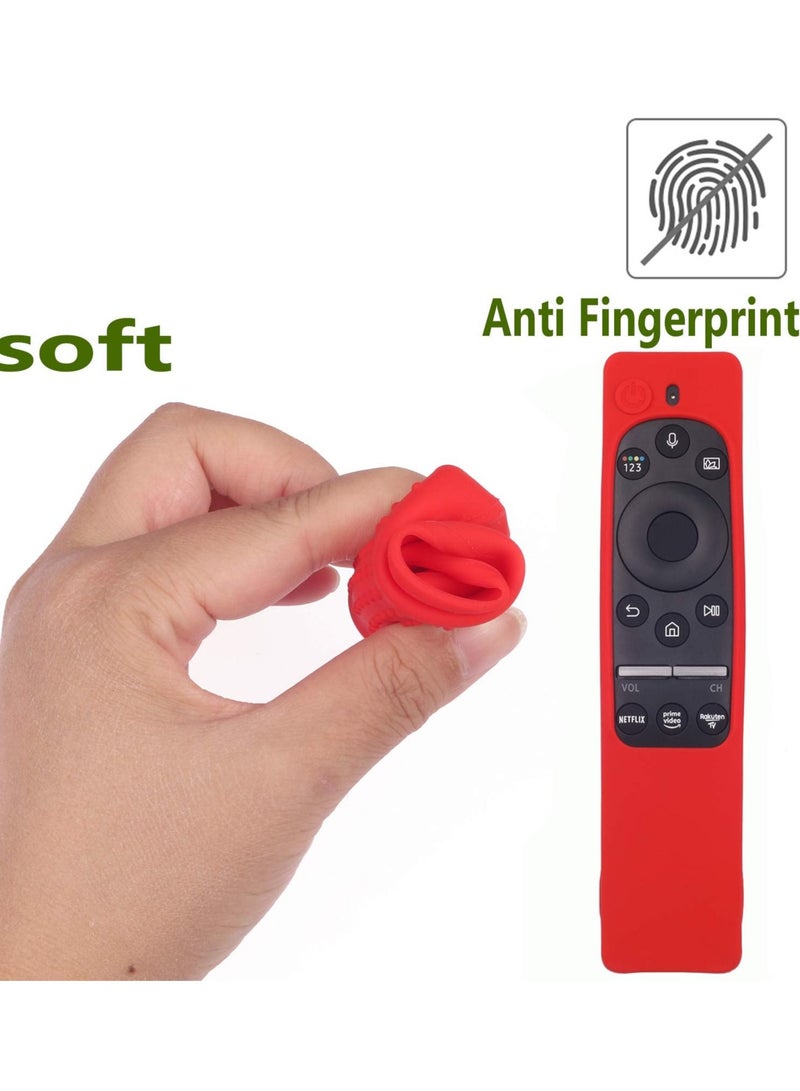 SYOSI Case for Samsung TV Remote Controller BN59 Series Silicone Protecitve Case, Anti-Slip and Shockproof Silicone Case for Samsung Remote Control (Red)  - Image 5