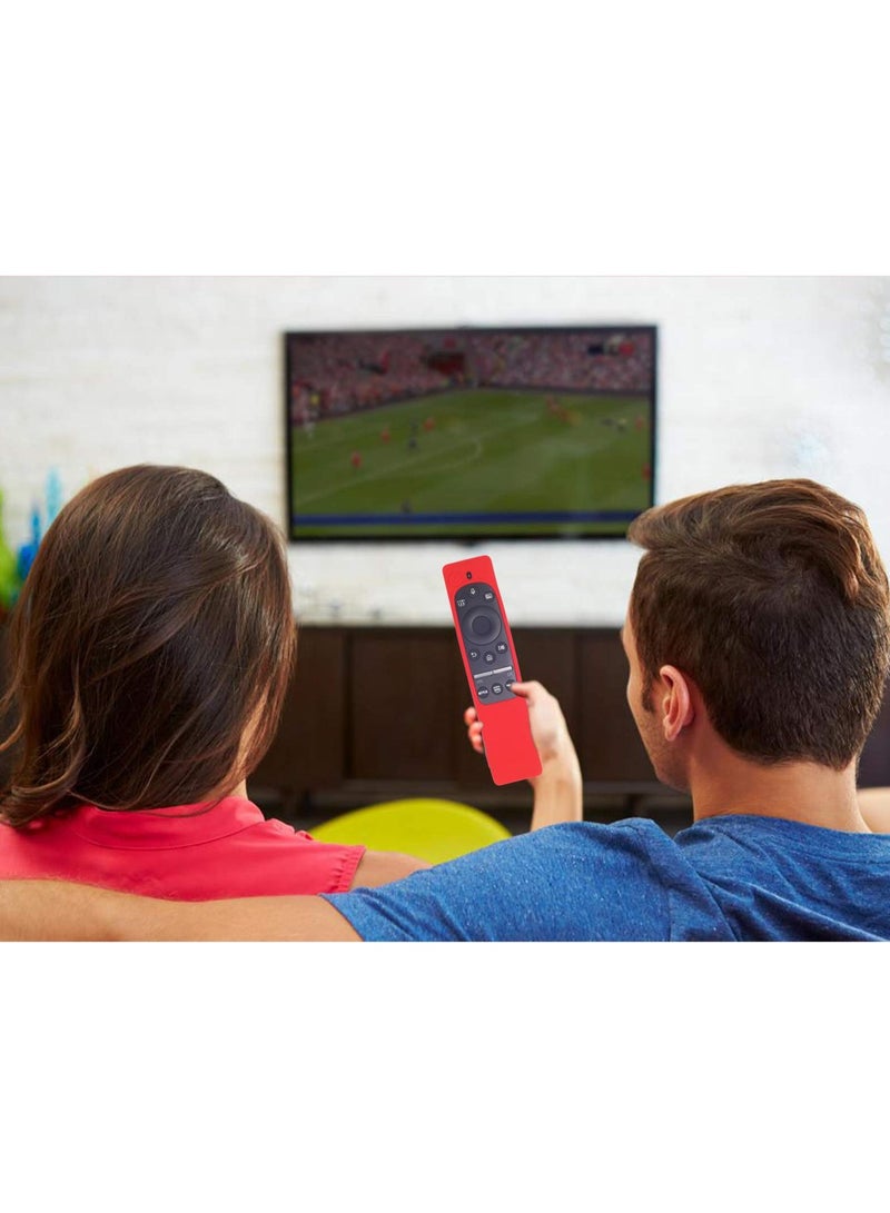 SYOSI Case for Samsung TV Remote Controller BN59 Series Silicone Protecitve Case, Anti-Slip and Shockproof Silicone Case for Samsung Remote Control (Red)  - Image 3