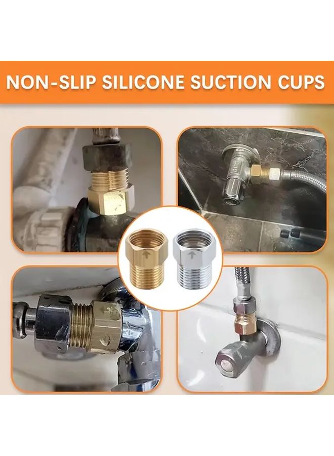 قطعتان G1 2 أنثى إلى ذكر صمام فحص نحاسي مضاد للتدفق العكسي أحادي الاتجاه للمرحاض - Image 4