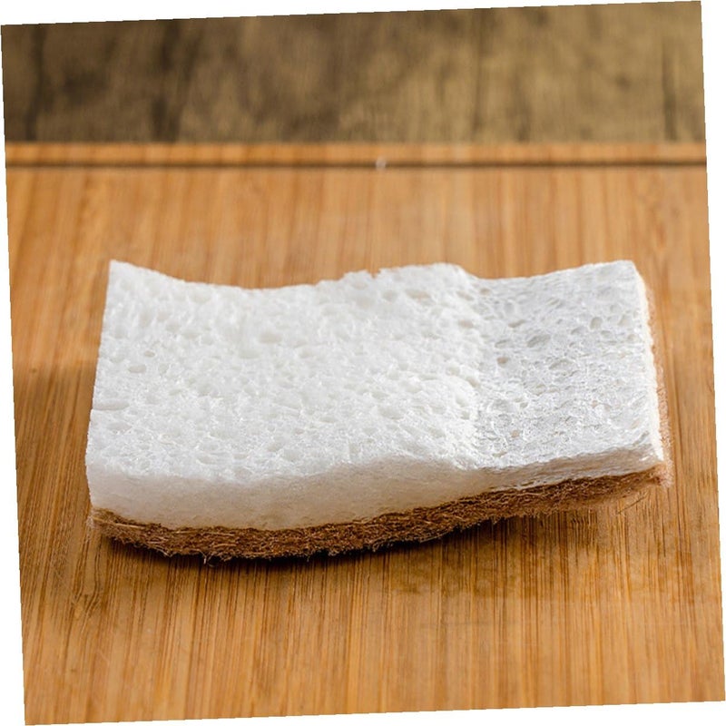 Natural Wood Pulp Cotton Dishwashing Sponges 9 Pack Thick Reusable Kitchen Scrubber - Image 5