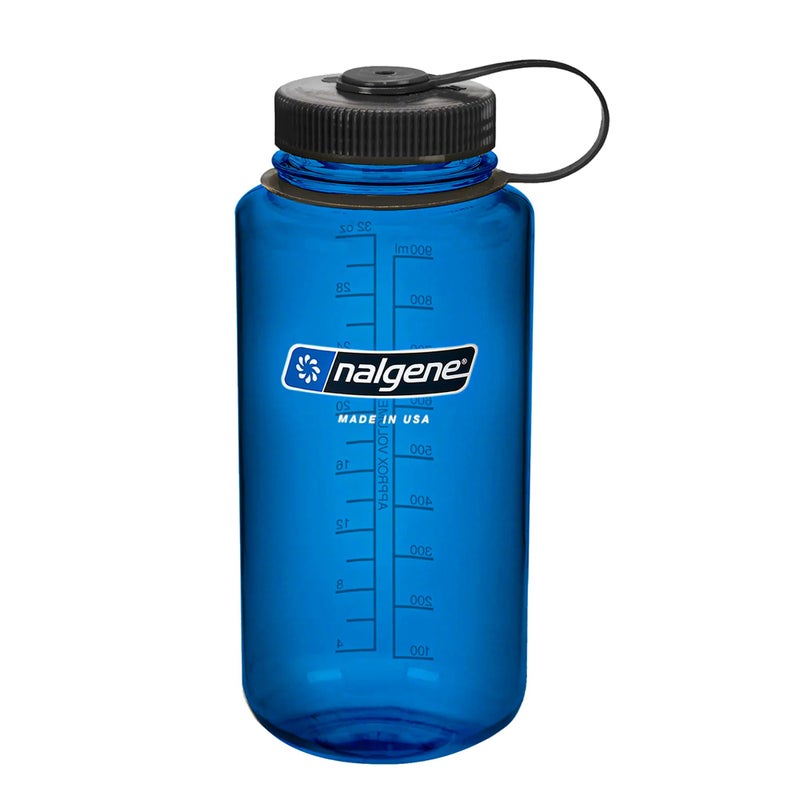 Nalgene Tritan Wide Mouth BPA-Free Water Bottle  Blue w/ Black Cap  32-Ounces - Image 4