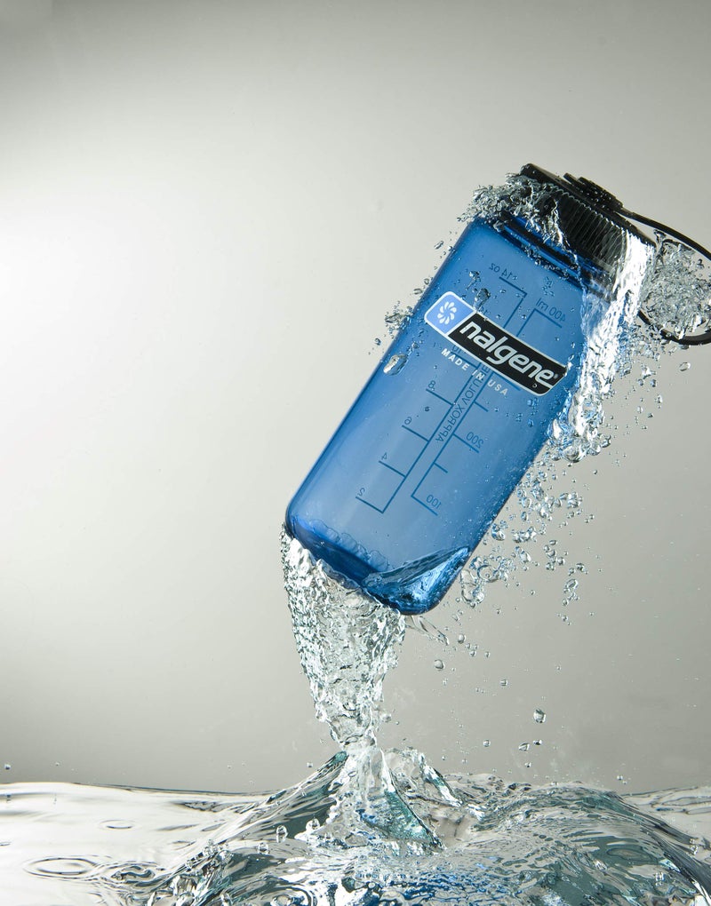 Nalgene Tritan Wide Mouth BPA-Free Water Bottle  Blue w/ Black Cap  32-Ounces - Image 2