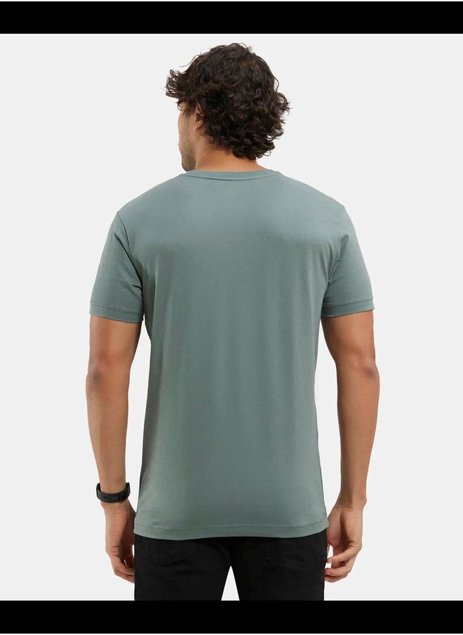JOCKEY - Jockey 2726 Men's Super Combed Cotton Rich Solid V Neck Half Sleeve T-Shirt - Image 1