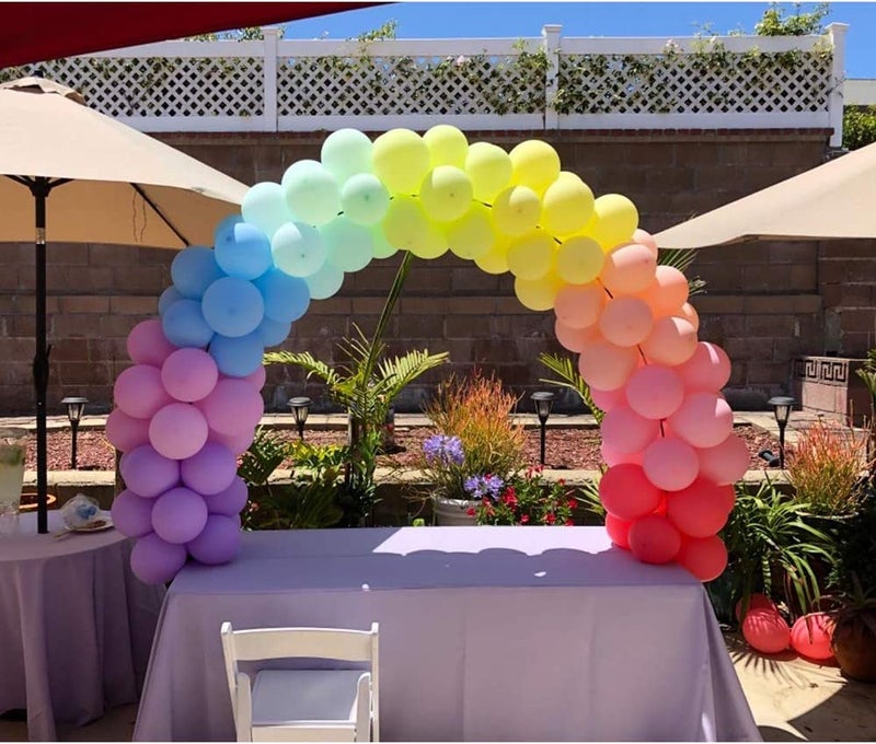 BlingABC 12ft Adjustable Balloon Arch Stand Kit for Different Table Sizes Party Backdrop Decoration Tool,High Strength Glass Fiber Pole for DIY Party Wedding Birthday Baby Shower Kids Decorations - Image 5