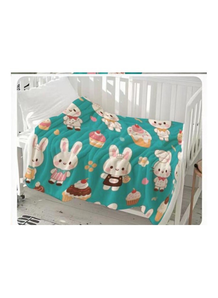 عام بطانية رقيقة من الفانيلا الكرتونية للأطفال أو الطلاب (دافئة ومريحة ومناسبة للنوم والألعاب) 100 سم * 150 سم - 782 - Image 3