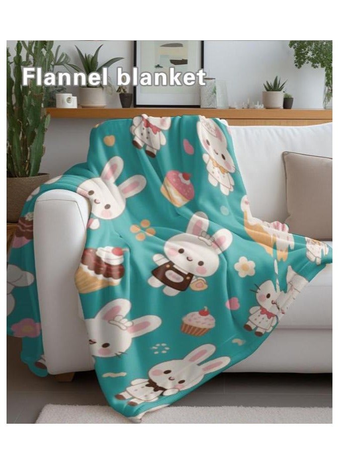 عام بطانية رقيقة من الفانيلا الكرتونية للأطفال أو الطلاب (دافئة ومريحة ومناسبة للنوم والألعاب) 100 سم * 150 سم - 782 - Image 4