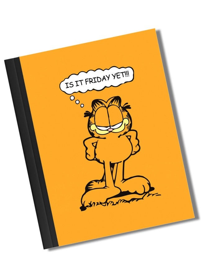 LIT Is It Friday Quote Design Hard Bind Notebook - Image 1