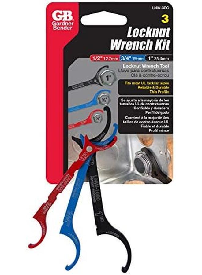 Gardner Bender Lnw 3Pc Lnw Locknut Wrench Assorted - Image 2