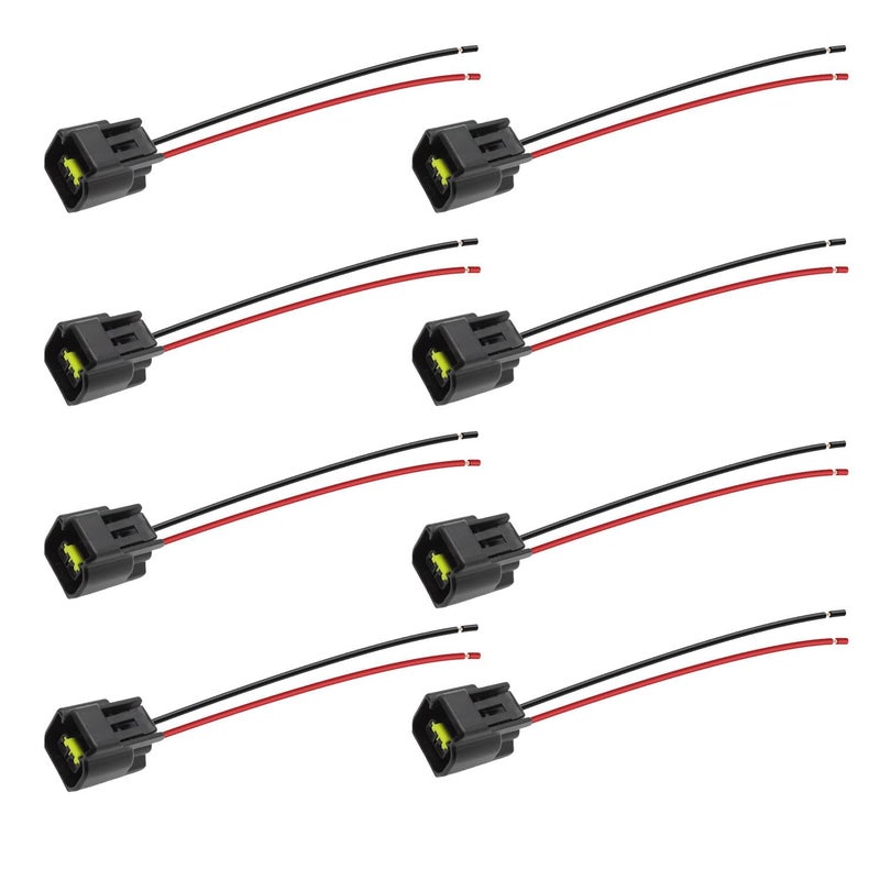Powkos Ignition Coil Connector Pigtail Harness Compatible with Ford 46L 54L 68L F150 F250 F350 Mustang Explorer Expedition Crown Victoria 8 Pcs - Image 3