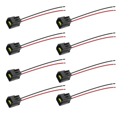 Powkos Ignition Coil Connector Pigtail Harness Compatible with Ford 46L 54L 68L F150 F250 F350 Mustang Explorer Expedition Crown Victoria 8 Pcs - Image 1
