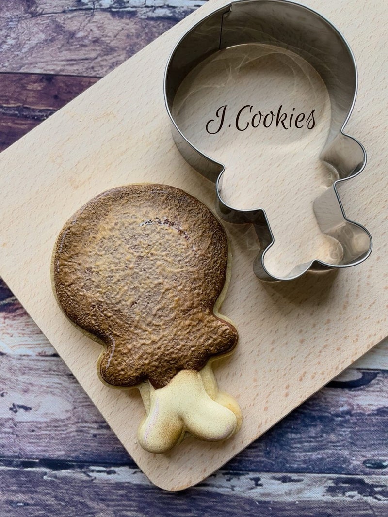 LILIAO Thanksgiving Turkey Leg Cookie Cutter - 2.7 x 3.9 inches - Stainless Steel - Image 3