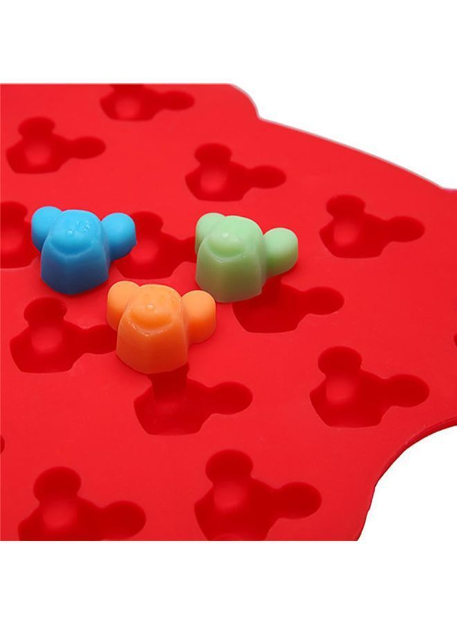 NIBEMINENT Non Stick Silicone Mickey Cake Chocolate Mold Red - Image 5