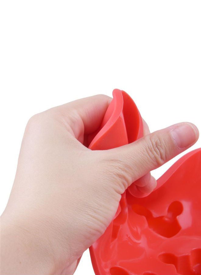 NIBEMINENT Non Stick Silicone Mickey Cake Chocolate Mold Red - Image 3