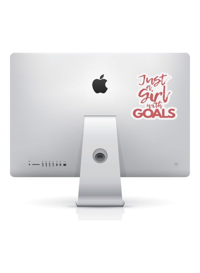 RKN Girl With Gang Goals Feminism Vinyl Sticker - Image 1