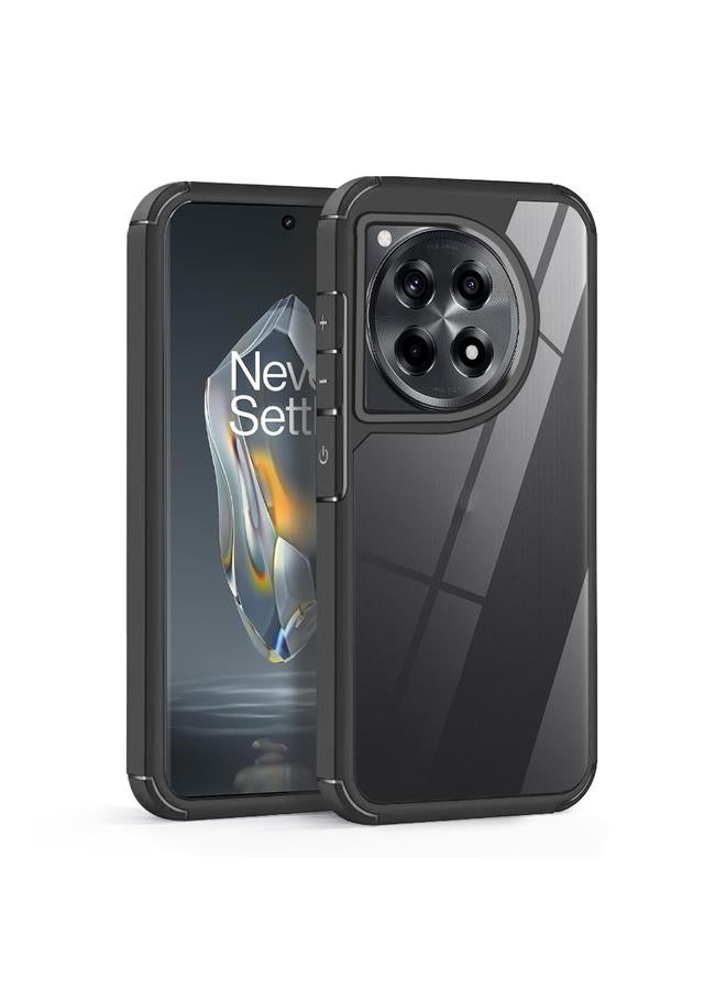 S-TOP Case For OnePlus 12R 5G Acrylic+TPU Transparent Shockproof Phone Case - Image 1