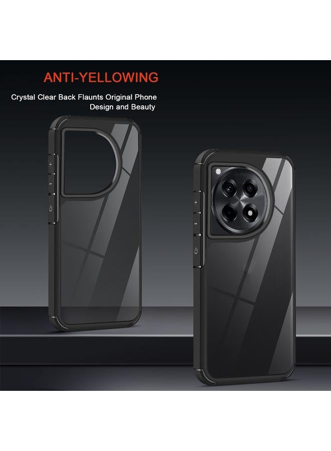 S-TOP Case For OnePlus 12R 5G Acrylic+TPU Transparent Shockproof Phone Case - Image 5