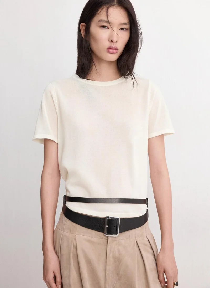 مانجو Short-sleeved knitted sweater