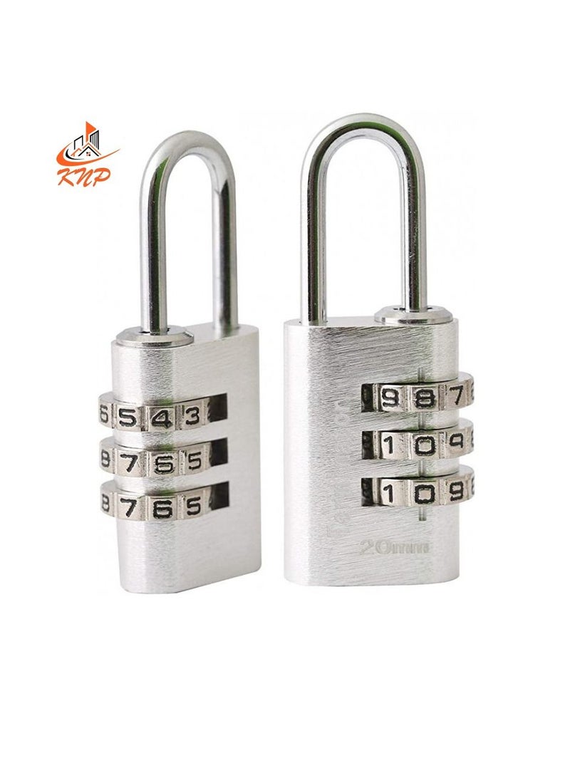 KNP Combination Padlock Silver Colour- TPL 2320SLVR  - Image 2