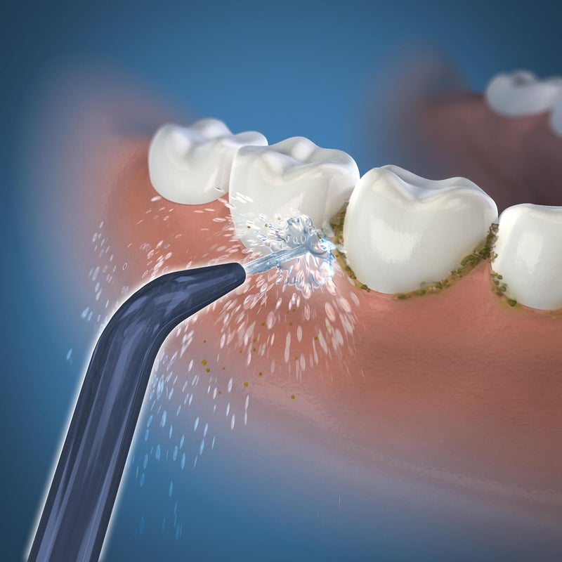 Waterpik Genuine Precision Low-Flow Tips Replacement for the WP-360 Cordless Handheld Water Flosser (Formerly Classic Jet) Refill Heads Nozzles JT-360E, 2 Count, Blue - Image 3