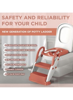 Gonice Potty Training Seat with Step Stool Ladder - Toddler Toilet Seat with Step Stool  - Image 4