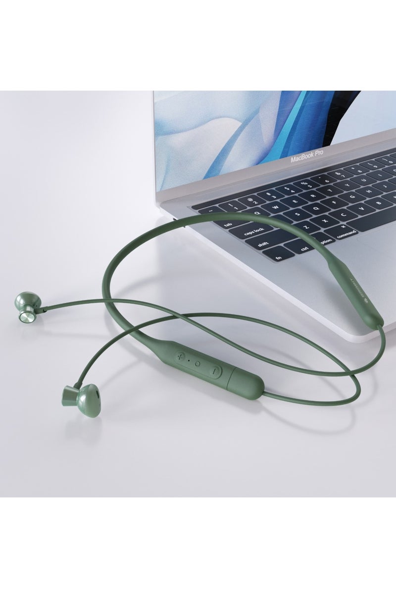 GRABIT GNB-100 Wireless Stereo Neckband, Deep Bass, Bluetooth 5.0, 24H Playtime, Magnetic Earbuds, HD Mic, Lightweight & Comfortable Fit - Image 1